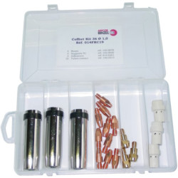 Ensemble Pièce d'usure pour torche MIG MB36 en coffret - Fil Ø 1 mm