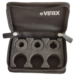 Coffret de 3 inserts RF-P pour presse à sertir - Diamètre 12 - 16 et 20 mm - Acier - Noir