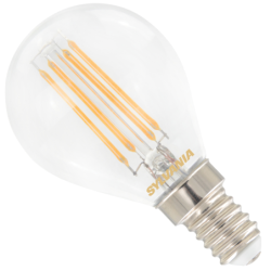 Ampoule LED sphérique à filaments Sylvania Retro 4,5 W 470 lumens E14 2700 K blanc chaud