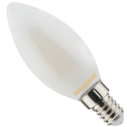 Ampoule LED Toledo Retro flamme satiné 4.5W 470lm E14 - Sylvania - 827 Blanc chaud