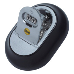 Boîte coffre-fort de sécurité murale pour clefs - Code combinaison 4 chiffres - Gris