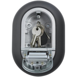 Boîte coffre-fort de sécurité murale pour clefs - Code combinaison 4 chiffres - Gris