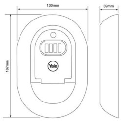 Boîte coffre-fort de sécurité murale pour clefs - Code combinaison 4 chiffres - Gris