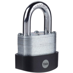 Cadenas extérieur yale 50 mm acier laminée anse acier cémenté grade 3