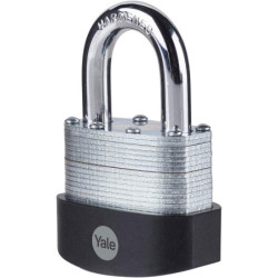 Cadenas extérieur yale 50 mm acier laminée anse acier cémenté grade 3