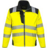 Veste haute visibilité softshell PW3 Jaune fluo/Noir