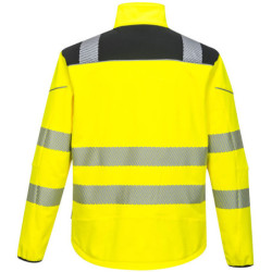 Veste haute visibilité softshell PW3 Jaune fluo/Noir
