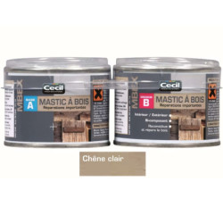 Mastic réparateur de bois MBEX Cecil pour intérieur et extérieur Pot 200ml