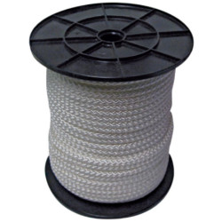 Tresse polypropylène blanc sur bobine
