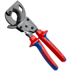 Coupe câble à cliquet Knipex pour câble en cuivre et aluminium
