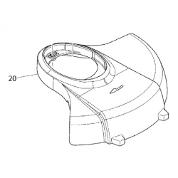 Protecteur pour coupe herbe Makita BUR181