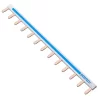 Peigne de raccordement alimentation universel horizontal 10mm² longueur 225 mm bleu/noir