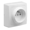 Prise 2P+T 16A en saillie BLOK couleur blanc