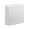 Boîte de dérivation - Sortie de câble en saillie - 2000V - 70 x 70 x 30 mm - Abs - Blanc