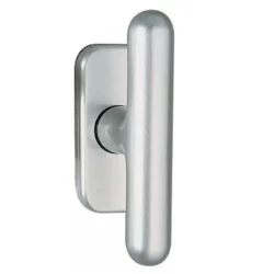 Bouton de fenêtre aluminium pour ouvrant à la française ligne Golf sur platine de 68 x 30 mm