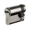Cylindre simple européen Vachette Velix nickelé avec 5 clés - 30 x 10 mm