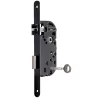 Serrure à larder bec de canne condamnation par clé réversible Vachette NF noire axe 40 mm