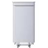 Poubelle mobile acier à pédale Collecroule 110 litres couleur blanc