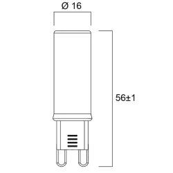 AMPOULE G9 4,2W 470LM 827