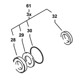 Kit de réparation manchette pour nettoyeur haute pression Kranzle K 1151T et K 1150T