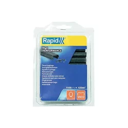 Agrafes grillage Rapid VR22 acier revêtu en plastique gris - lot de 1100