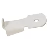 Taquet acier Monin pour crémaillère longueur 32 mm Laqué Blanc
