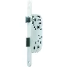 Serrure à encastrer bec de cane à condamnation réversible Yale blanche axe 40 mm avec gâche
