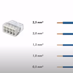 Assortiment de 122 bornes de connexion électrique 221 et 2273 - Wago L-Boxx Micro