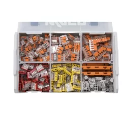 Assortiment de 350 bornes de connexion compact 2273 et accessoires Wago L-Boxx Mini