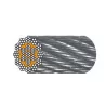 Câble acier galvanisé antigiratoire 19 torons de 7 fils diamètre 6 mm (vendu au mètre)