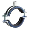 Collier de serrage avec isolant caoutchouc tige M8/M10