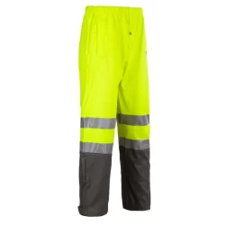 Pantalon de pluie haute visibilité jaune fluo Griffis Nine Worths