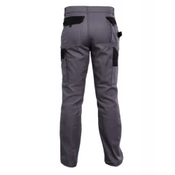 Pantalon Typhon bicolore gris noir sans métal coton 60% polyester 40 %