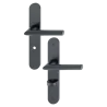 Poignée de porte Stockholm Hoppe Alu finition noir mat pour porte 38 - 47 mm