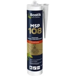 Mastic colle polymère MSP 108 en cartouche de 290 ml blanc