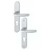 Poignée de porte New York Hoppe Alu aspect argent pour porte 38 - 47 mm