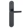 Poignée de porte San Diego Hoppe alu noir mat porte de 40-46 mm carré 7 mm