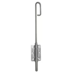Verrou baïonnette de sol avec platine Inox 316 brossé diamètre 14 mm
