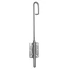 Verrou baïonnette de sol avec platine Inox 316 brossé diamètre 14 mm