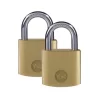 Lot de 2 cadenas Yale laiton anse acier cémenté pour intérieur 3 clés