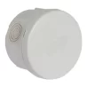 Boite de dérivation étanche ronde IP55 4 entrées polypropylène gris