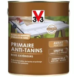 Primaire anti-tanins pour bois extérieurs Blanc mat