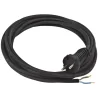 Cordon d'alimentation HO5RRF en caoutchouc pour électroportatif 2 x1.5mm longueur 3m - Max 2000W