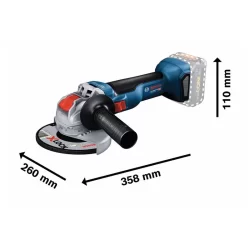 Meuleuse sur batterie GWX 18V-10 sans batterie ni chargeur