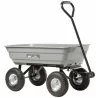 Chariot de jardin Haemmerlin 4x4 Garden 75 litres gris roues gonflées charge max 150 kg