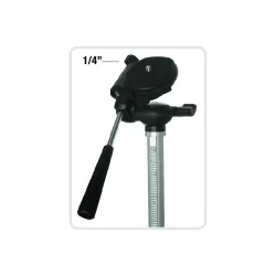 Trépied léger avec adaptateur 1/4 inclinable 55-150 cm