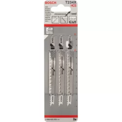 Lame de scie sauteuse pour bois T 234 X jeu de 5 lames
