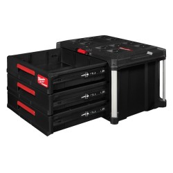 Coffret 3 tiroirs PackOut Milwaukee