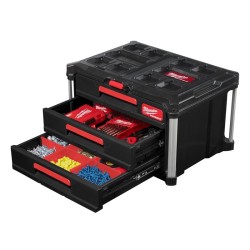 Coffret 3 tiroirs PackOut Milwaukee