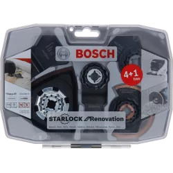 Coffret de 5 lames pour outil multifonction Starlock Bosch spécial rénovation
